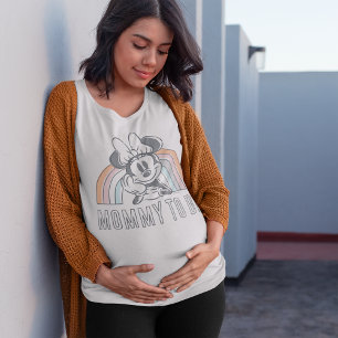 Minnie Mouse Rainbow   Mommy to Be T-Shirt