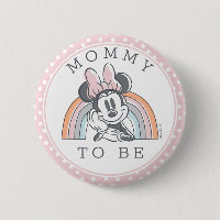 Minnie Mouse Rainbow Watercolor Mommy to Be