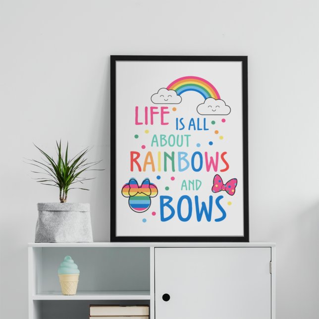 Minnie Mouse | Rainbows and Bows Poster (Creator Uploaded)