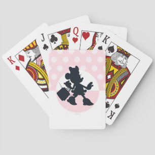 Minnie Mouse Shopping Silhouette Playing Cards