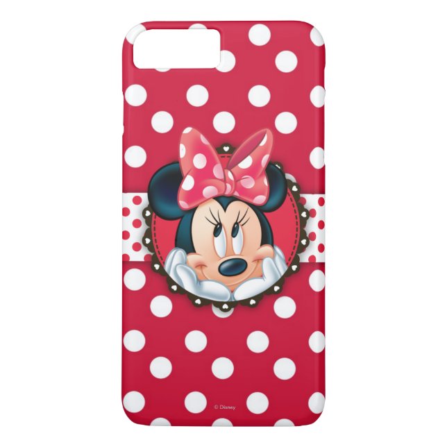 Minnie Mouse | Smiling on Polka Dots Case-Mate iPhone Case (Back)