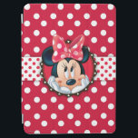 Minnie Mouse | Smiling on Polka Dots iPad Air Cover<br><div class="desc">Minnie Polka Dot Frame</div>