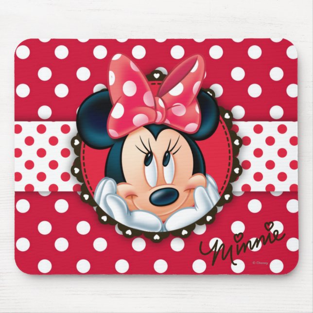 Minnie Mouse | Smiling on Polka Dots Pad (Front)