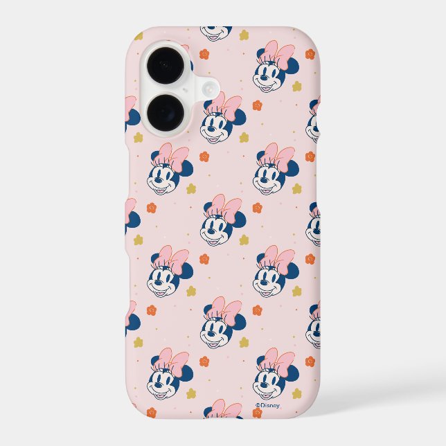 Minnie Mouse souriante motif floral (Verso)