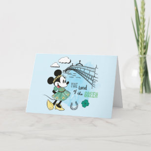 Minnie Mouse   St. Patrick's Day - Land of the Gre Card