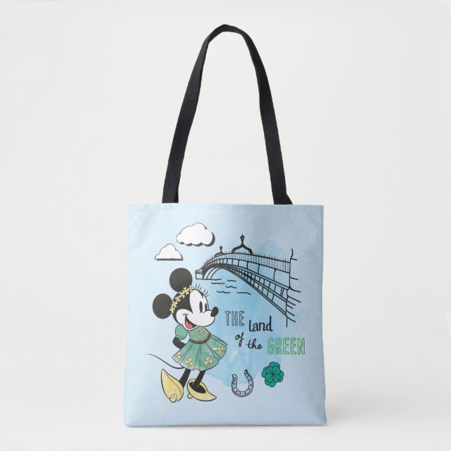 Minnie Mouse | St. Patrick's Day - Land of the Gre Tote Bag (Front)