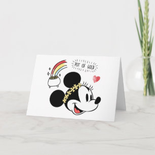 Minnie Mouse   St. Patrick's Day - Pot of Gold Card