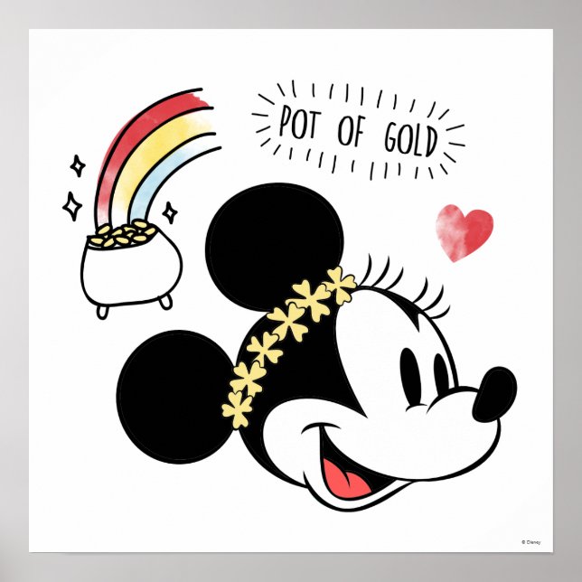 Minnie Mouse | St. Patrick's Day - Pot of Gold Poster (Front)
