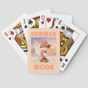 Minnie Mouse   Summer Mode Playing Cards