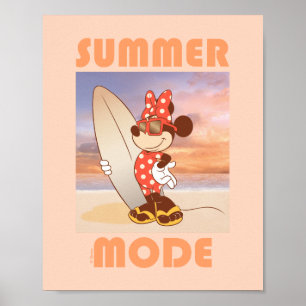 Minnie Mouse Summer Mode Poster