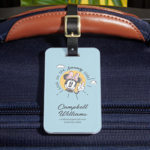 Minnie Mouse Sunny Side Add Your Name Luggage Tag
