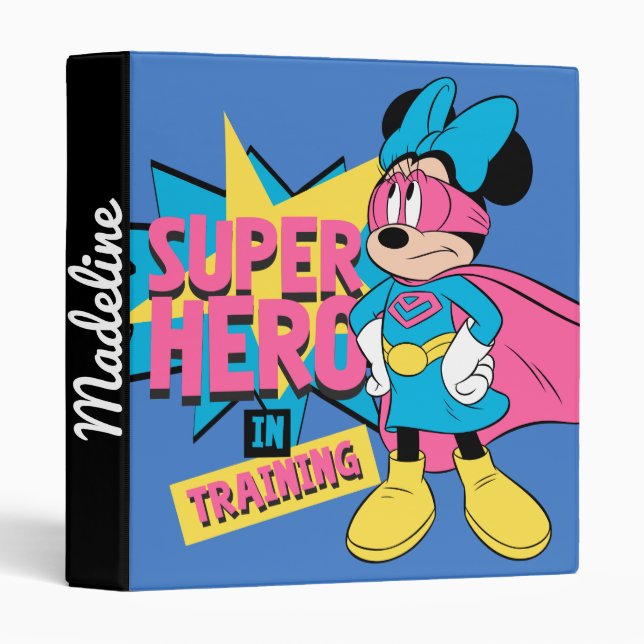 Minnie Mouse | Super Hero in Training Binder (Front/Spine)