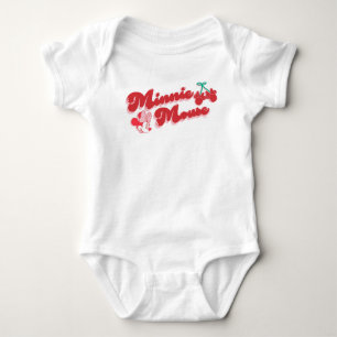 Minnie Mouse Sweet Cherry Script Baby Bodysuit