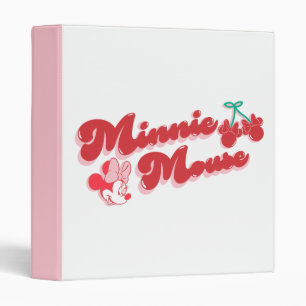 Minnie Mouse Sweet Cherry Script Binder