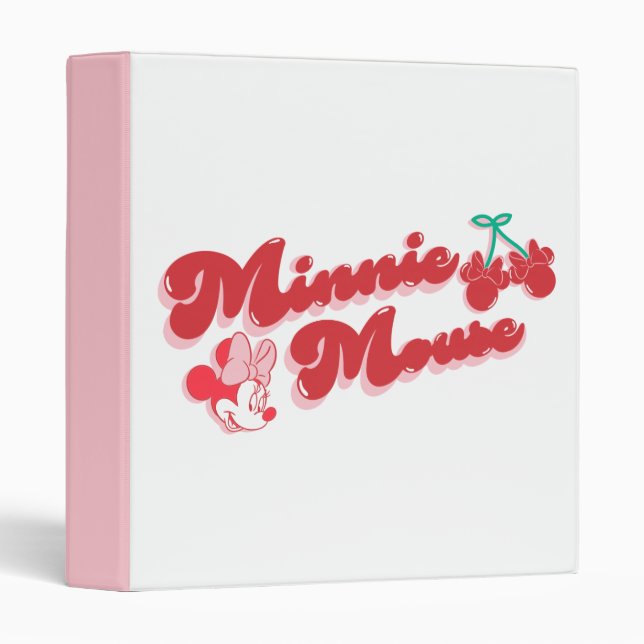 Minnie Mouse Sweet Cherry Script Binder (Front/Spine)