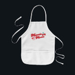 Minnie Mouse Sweet Cherry Script Kids Apron<br><div class="desc">Playful, stylish, and bursting with retro charm, this delightful artwork features Minnie Mouse paired with bold script lettering and adorable cherry accents. The soft highlights and cheerful color palette give the design a fun, vintage-inspired feel that’s both sweet and eye-catching. Perfect for customizable Zazzle products like apparel, tote bags, wall...</div>