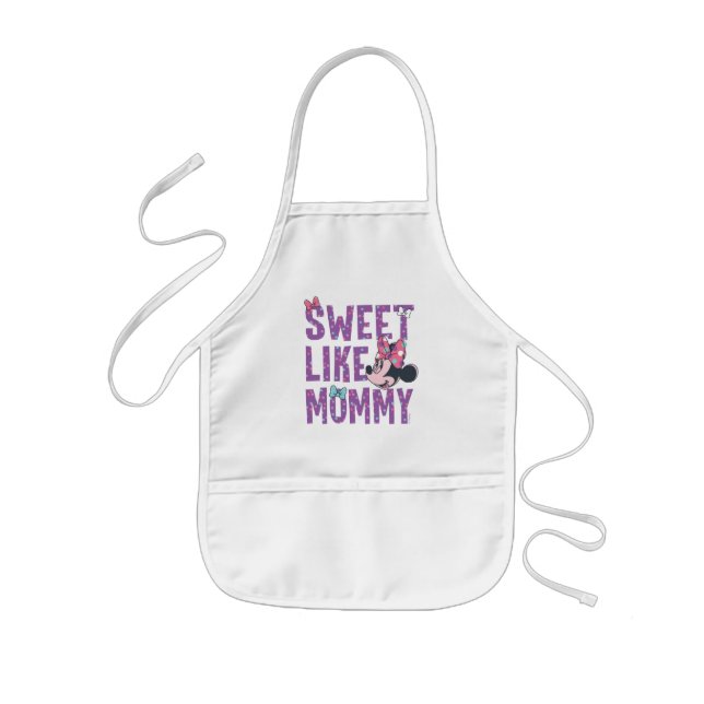 Minnie Mouse | Sweet Like Mommy Kids Apron (Front)
