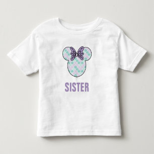 Minnie Mouse   Teal & Purple Mermaid Birthday Toddler T-shirt