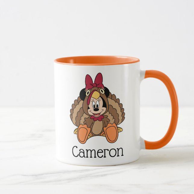Minnie Mouse Thanksgiving Turkey Mug (Right)
