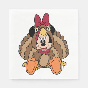 Minnie Mouse Thanksgiving Turkey Napkin