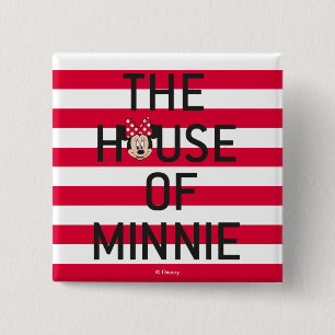 Minnie Mouse   The House of Minnie 2 Inch Square Button