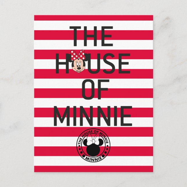 Minnie Mouse | The House of Minnie Postcard (Front)