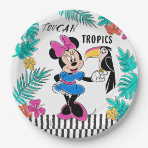 Minnie Mouse Toucan Tropics Paper Plate