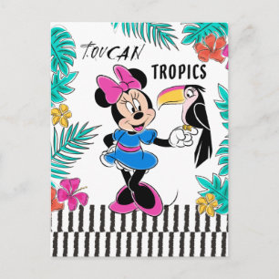 Minnie Mouse Toucan Tropics Postcard