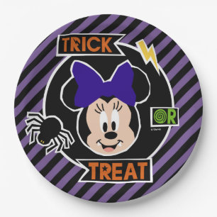 Minnie Mouse   Trick or Treat Halloween Party Paper Plate