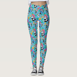 Minnie Mouse   Tropical Summer Pattern Leggings