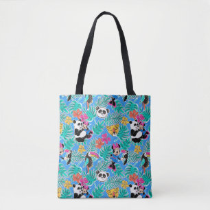 Minnie Mouse   Tropical Summer Pattern Tote Bag