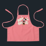 Minnie Mouse Twirl in Polka Dot Style Apron<br><div class="desc">Bright, bubbly, and full of classic Disney joy, this cheerful artwork features Minnie Mouse mid-twirl in her iconic polka dot dress, radiating confidence and charm. Set against a playful pink backdrop with bold, retro-inspired lettering, the design feels fun, energetic, and instantly lovable. Perfect for customizable Zazzle products like apparel, tote...</div>