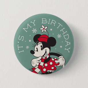 Minnie Mouse Winter Onederland 1st Birthday 2 Inch Round Button