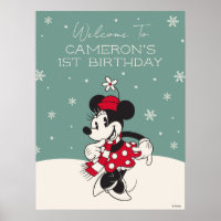 Minnie Mouse Winter Onederland 1st Birthday