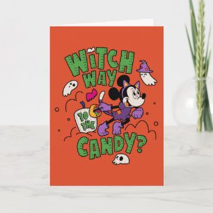Minnie Mouse - Witch Way to the Candy Card