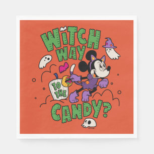 Minnie Mouse - Witch Way to the Candy Napkin