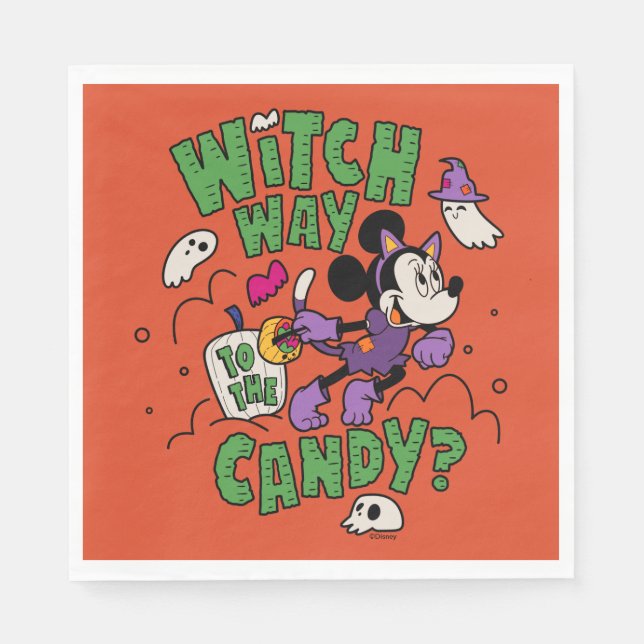 Minnie Mouse - Witch Way to the Candy Napkin (Front)