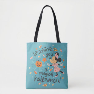 Minnie Mouse's Magical Halloween Greeting Tote Bag