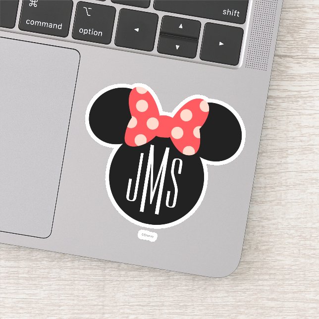 Minnie Polka Dot Head Silhouette | Monogram (Detail)