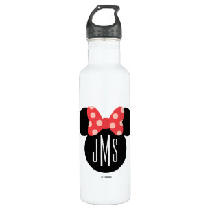 Minnie Polka Dot Head Silhouette   Monogram 710 Ml Water Bottle