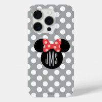 Minnie Polka Dot Head Silhouette | Monogram