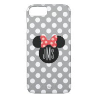 Minnie Polka Dot Head Silhouette | Monogram