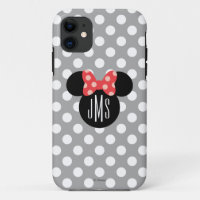 Minnie Polka Dot Head Silhouette | Monogram