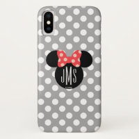 Minnie Polka Dot Head Silhouette | Monogram