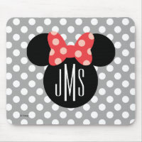 Minnie Polka Dot Head Silhouette | Monogram