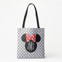 Minnie Polka Dot Head Silhouette | Monogram