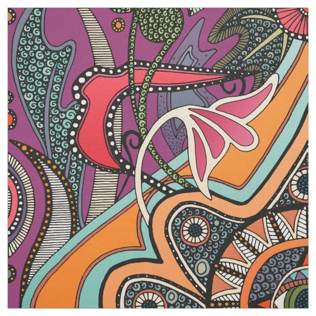 MINNIE purple Fabric (Swatch)