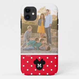 Minnie Red Polka Dot   Custom Photo & Monogram iPhone 11 Case