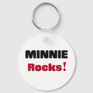 Minnie Rocks Keychain
