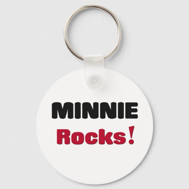 Minnie Rocks Keychain (Front)